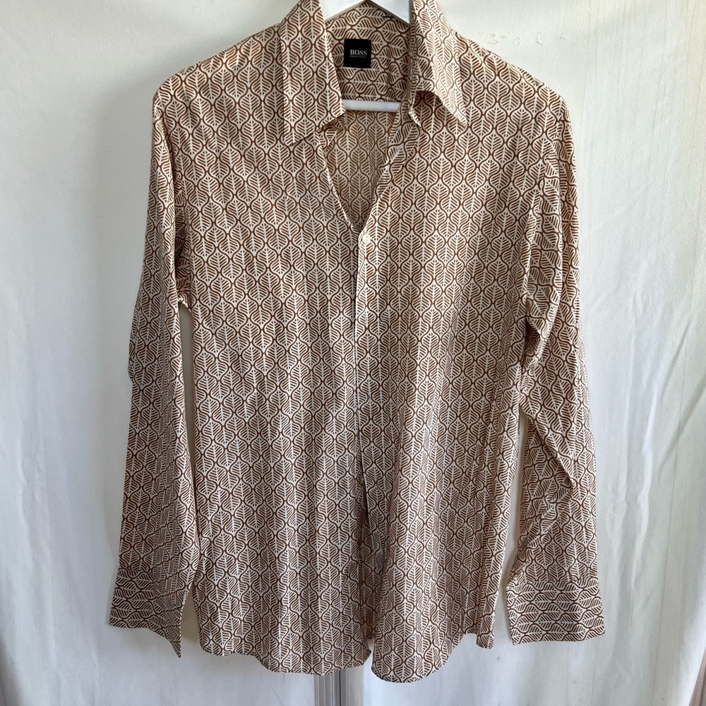 HUGO BOSS Pattern Button Up Shirt